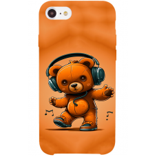 TPU чохол Demsky ведмежа меломан (bear listening music) для Apple iPhone 7 / 8 / se(2020) / Se(2022)