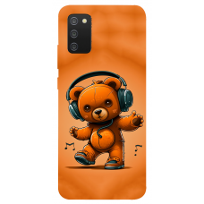 TPU чохол Demsky ведмежа меломан (bear listening music) для Samsung Galaxy A02s