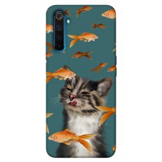 TPU чохол Demsky Cat with fish для Realme 6 Pro