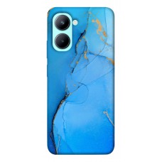 TPU чехол Demsky Синий с золотом для Realme C33