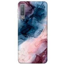 TPU чехол Demsky Розово-голубые разводы для Samsung A750 Galaxy A7 (2018)