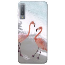 TPU чохол Demsky Flamingos для Samsung A750 Galaxy A7 (2018)
