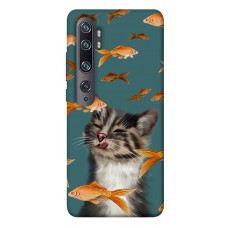 TPU чохол Demsky Cat with fish для Xiaomi Mi Note 10 / Note 10 Pro / Mi CC9 Pro