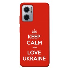 TPU чохол Demsky Keep calm and love Ukraine для Xiaomi Redmi Note 11E