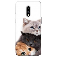 TPU чохол Demsky Три кота для OnePlus 7