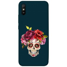 TPU чохол Demsky Flower skull для Xiaomi Redmi 9A