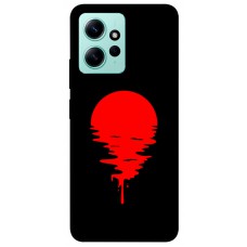 TPU чехол Demsky Red Moon для Xiaomi Redmi Note 12 4G