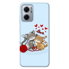 TPU чехол Demsky Два кота Love для Xiaomi Redmi Note 11E