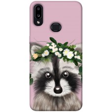 TPU чохол Demsky Raccoon in flowers для Samsung Galaxy A10s