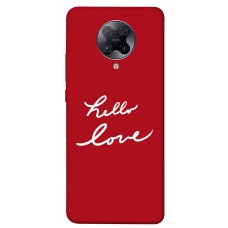 TPU чохол Demsky Hello love для Xiaomi Redmi K30 Pro / Poco F2 Pro