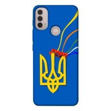 TPU чохол Demsky Квітучий герб для Motorola Moto E40