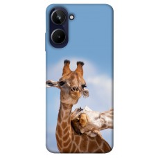 TPU чохол Demsky Милые жирафы для Realme 10 4G