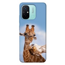 TPU чохол Demsky Милые жирафы для Xiaomi Redmi 12C
