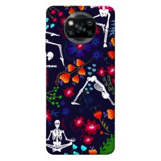 TPU чохол Demsky Yoga skeletons для Xiaomi Poco X3 NFC / Poco X3 Pro