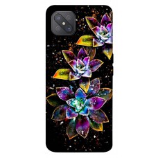 TPU чехол Demsky Flowers on black для Oppo A92s