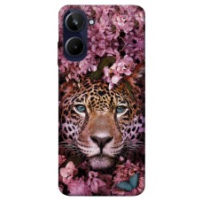 TPU чохол Demsky Леопард в цветах для Realme 10 4G