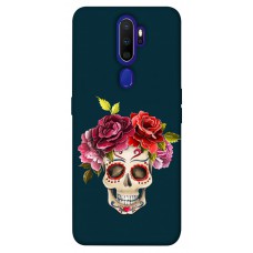 TPU чехол Demsky Flower skull для Oppo A5 (2020) / Oppo A9 (2020)