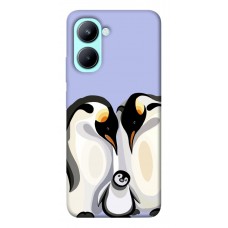 TPU чехол Demsky Penguin family для Realme C33