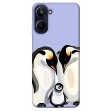 TPU чехол Demsky Penguin family для Realme 10 4G