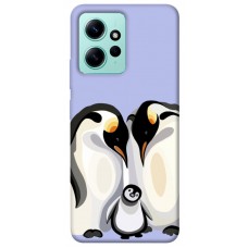 TPU чехол Demsky Penguin family для Xiaomi Redmi Note 12 4G