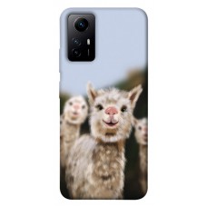 TPU чохол Demsky Funny llamas для Xiaomi Redmi Note 12S