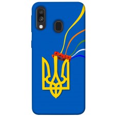 TPU чохол Demsky Квітучий герб для Samsung Galaxy A40 (A405F)