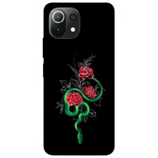 TPU чохол Demsky Snake in flowers для Xiaomi Mi 11 Lite