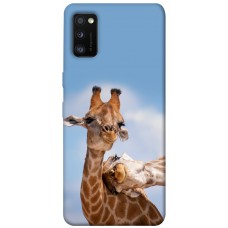 TPU чохол Demsky Милые жирафы для Samsung Galaxy A41