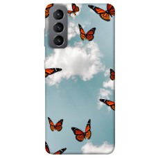 TPU чохол Demsky Summer butterfly для Samsung Galaxy S21 FE
