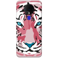 TPU чехол Demsky Pink tiger для TECNO Spark 6