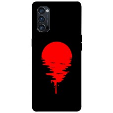 TPU чехол Demsky Red Moon для Oppo Reno 4 Pro 5G