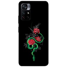 TPU чохол Demsky Snake in flowers для Xiaomi Poco M4 Pro 5G