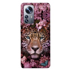 TPU чохол Demsky Леопард в цветах для Xiaomi 12 / 12X