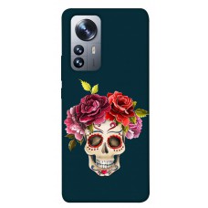 TPU чохол Demsky Flower skull для Xiaomi 12 / 12X