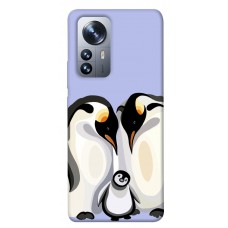 TPU чехол Demsky Penguin family для Xiaomi 12 / 12X