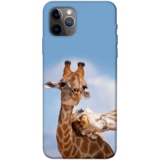 TPU чохол Demsky Милые жирафы для Apple iPhone 11 Pro Max (6.5")