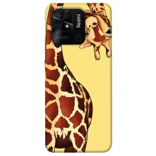 TPU чехол Demsky Cool giraffe для Xiaomi Redmi 10C