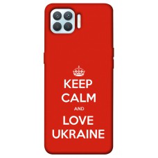 TPU чохол Demsky Keep calm and love Ukraine для Oppo F17 Pro