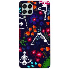 TPU чехол Demsky Yoga skeletons для Samsung Galaxy M53 5G