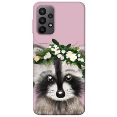 TPU чохол Demsky Raccoon in flowers для Samsung Galaxy A23 4G