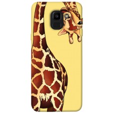 TPU чехол Demsky Cool giraffe для Samsung J600F Galaxy J6 (2018)