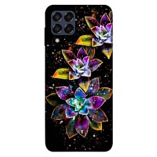TPU чохол Demsky Flowers on black для Samsung Galaxy M33 5G