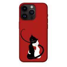 TPU чохол Demsky Влюбленные коты для Apple iPhone 14 Pro (6.1")