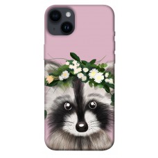 TPU чохол Demsky Raccoon in flowers для Apple iPhone 14 Plus (6.7")