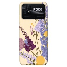 TPU чохол Demsky Flowers art для Xiaomi Poco C40