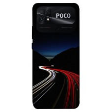 TPU чехол Demsky Красно-белая дорога для Xiaomi Poco C40