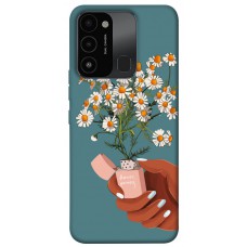 TPU чохол Demsky Chamomile mood для TECNO Spark 8C