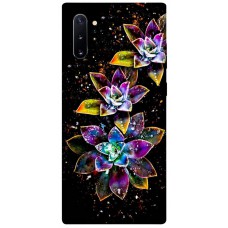 TPU чохол Demsky Flowers on black для Samsung Galaxy Note 10 Plus