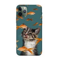 TPU чехол Demsky Cat with fish для Apple iPhone 11 Pro (5.8")