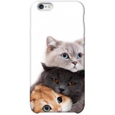 TPU чохол Demsky Три кота для Apple iPhone 6/6s plus (5.5")